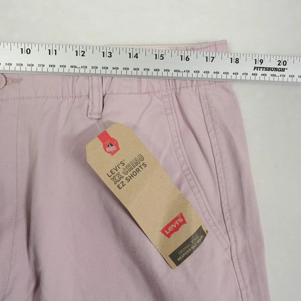 Levi's XX Chino EZ Shorts Mens Size L Light Pink Stretch Flat Front‎ NWT